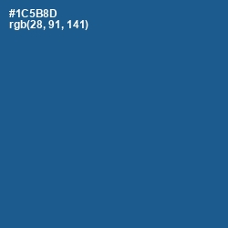 #1C5B8D - Venice Blue Color Image