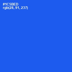 #1C5BED - Blue Ribbon Color Image