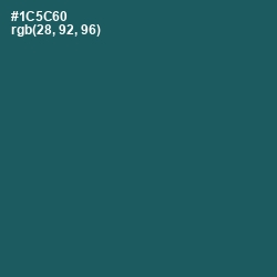 #1C5C60 - Chathams Blue Color Image