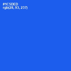 #1C5DED - Blue Ribbon Color Image