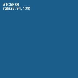 #1C5E8B - Venice Blue Color Image