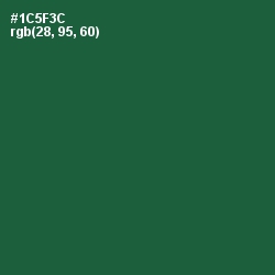 #1C5F3C - Te Papa Green Color Image