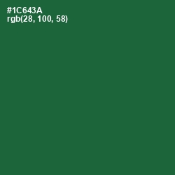#1C643A - Fun Green Color Image