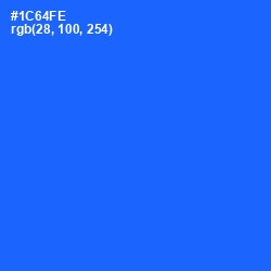 #1C64FE - Blue Ribbon Color Image