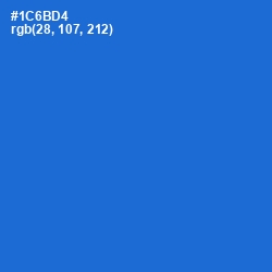 #1C6BD4 - Science Blue Color Image