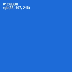 #1C6BD8 - Science Blue Color Image