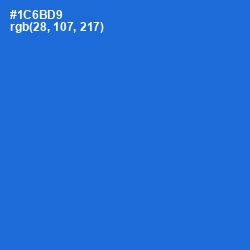 #1C6BD9 - Science Blue Color Image