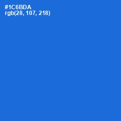 #1C6BDA - Science Blue Color Image