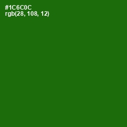 #1C6C0C - Japanese Laurel Color Image