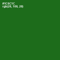 #1C6C1C - Japanese Laurel Color Image