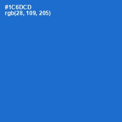 #1C6DCD - Science Blue Color Image