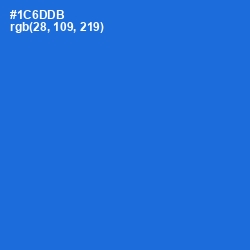 #1C6DDB - Science Blue Color Image