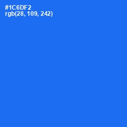 #1C6DF2 - Blue Ribbon Color Image