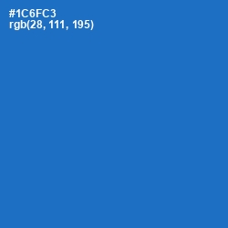 #1C6FC3 - Science Blue Color Image