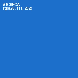 #1C6FCA - Science Blue Color Image