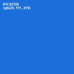#1C6FDB - Science Blue Color Image