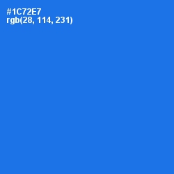 #1C72E7 - Blue Ribbon Color Image