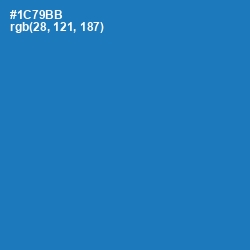 #1C79BB - Denim Color Image