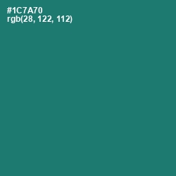 #1C7A70 - Elm Color Image