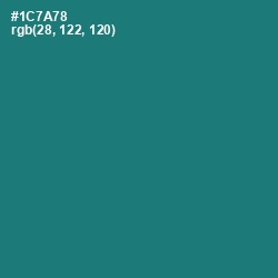 #1C7A78 - Elm Color Image