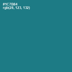 #1C7B84 - Blue Lagoon Color Image