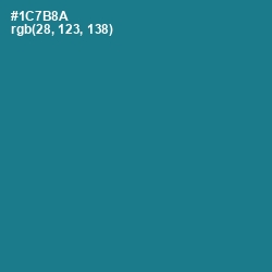 #1C7B8A - Blue Lagoon Color Image