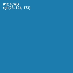 #1C7CAD - Deep Cerulean Color Image