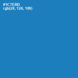 #1C7EBD - Denim Color Image