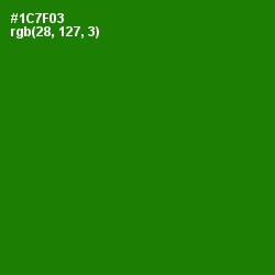 #1C7F03 - Japanese Laurel Color Image