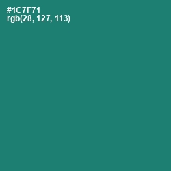 #1C7F71 - Elm Color Image