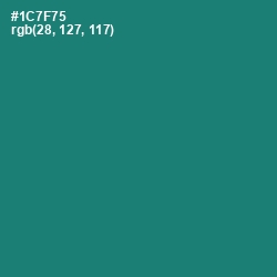 #1C7F75 - Elm Color Image