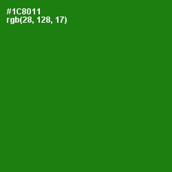 #1C8011 - Forest Green Color Image