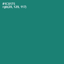 #1C8175 - Elf Green Color Image