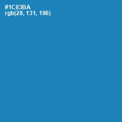 #1C83BA - Eastern Blue Color Image