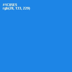 #1C85E5 - Dodger Blue Color Image