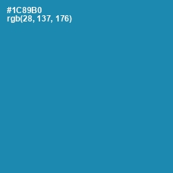 #1C89B0 - Eastern Blue Color Image