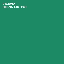 #1C8A64 - Elf Green Color Image