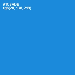 #1C8ADB - Pacific Blue Color Image