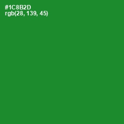 #1C8B2D - Forest Green Color Image