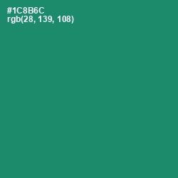 #1C8B6C - Elf Green Color Image