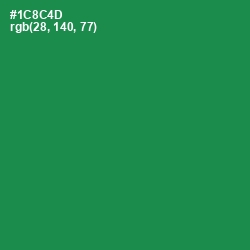 #1C8C4D - Eucalyptus Color Image
