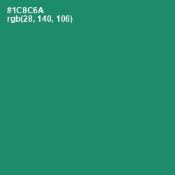 #1C8C6A - Elf Green Color Image