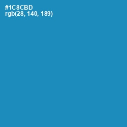 #1C8CBD - Eastern Blue Color Image