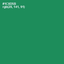#1C8D5B - Eucalyptus Color Image
