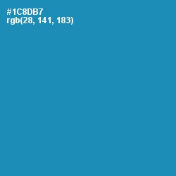 #1C8DB7 - Eastern Blue Color Image