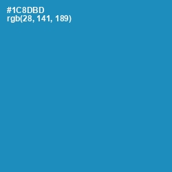 #1C8DBD - Eastern Blue Color Image