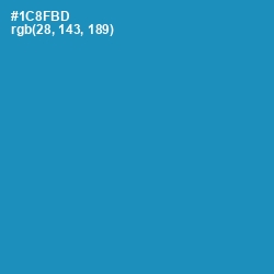 #1C8FBD - Eastern Blue Color Image