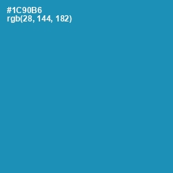 #1C90B6 - Eastern Blue Color Image