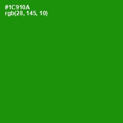 #1C910A - Forest Green Color Image