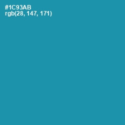 #1C93AB - Eastern Blue Color Image